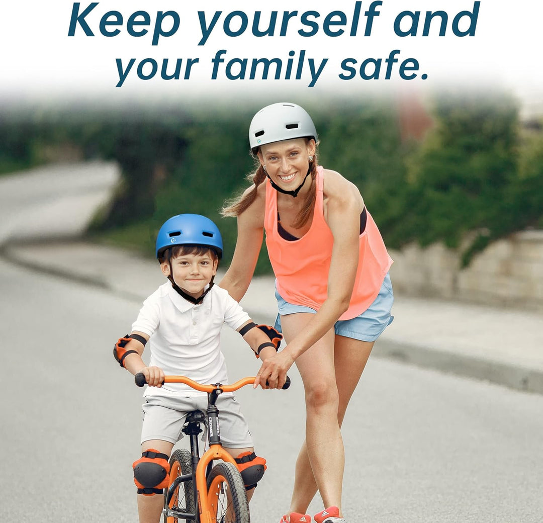 GLAMVILLA Skaterhelm Fahrradhelm Ultraleicht Stadthelm für Kinder/Damen/Herren,Verstellbar Unisex Sc