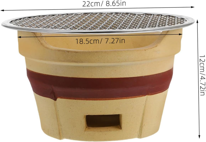 Yardwe 1 Satz Grill Lagerfeuergestell Japanische Platte Kohleofen Tragbarer Lagerfeuerrost Tandoor T
