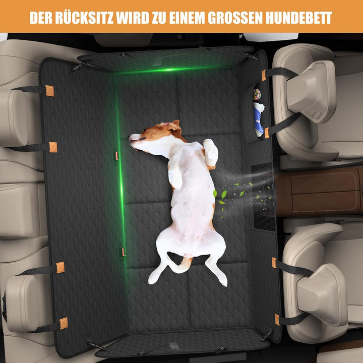 BMaoBBo Hundedecke Auto Rückbank[127x62cm],Wasserdicht,Kratzfest mit Hartschale (300 Pfund Traglast)