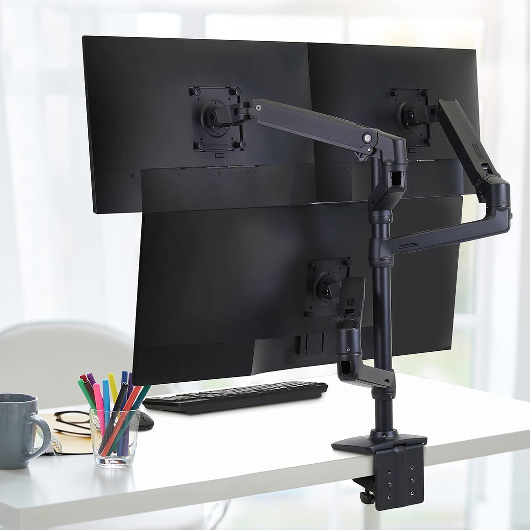 Ergotron Zusatzarm inkl. Ringsatz für LX Monitor Arm in Schwarz, 98-130-224