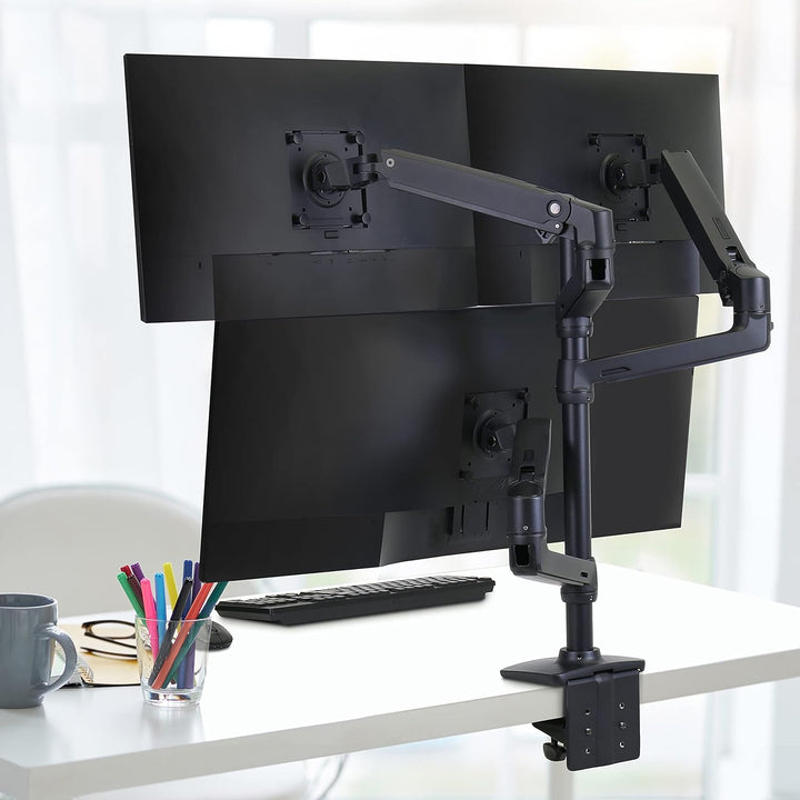 Ergotron Zusatzarm inkl. Ringsatz für LX Monitor Arm in Schwarz, 98-130-224