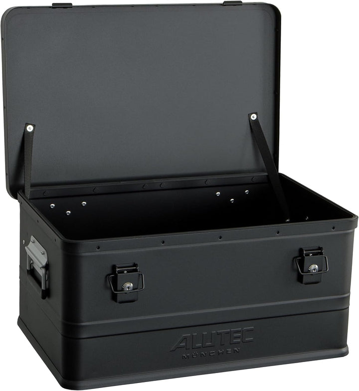 ALUTEC Aluminiumbox Classic 48 (Farbe Schwarz, Inhalt 48 ltr., Innenmasse (LxBxH) 550 X 350 X 250 mm