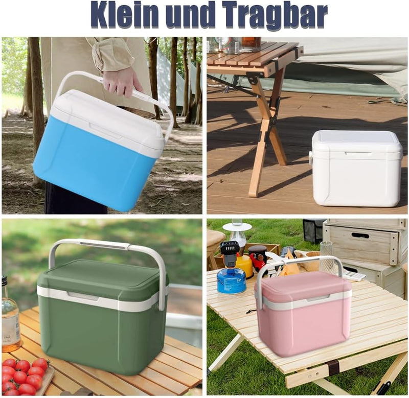 OKESYO 5L Kleine Kühlbox, Auto Passive Kühlbox mit Griff, Auto Kühlbox für Essen und Getränke, Therm