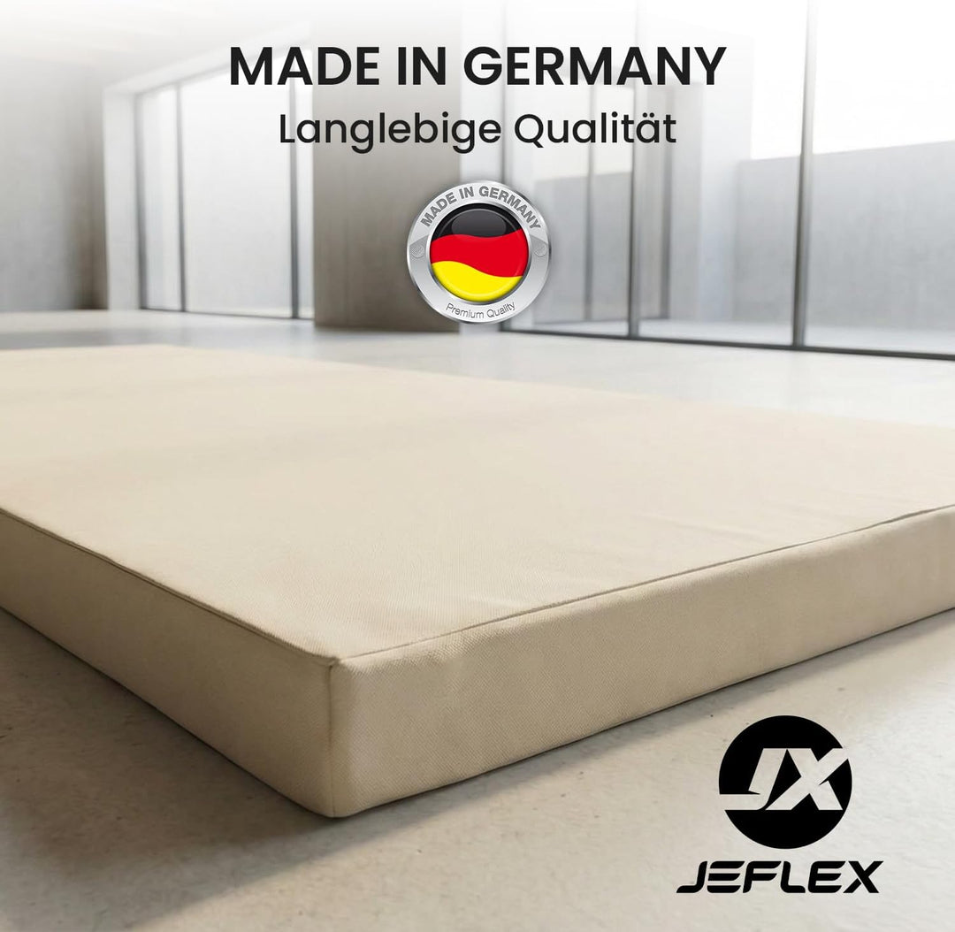 Jeflex - Weichbodenmatte & Turnmatte 200 x 100 x 8 cm MADE IN GERMANY/Gymnastikmatte tragbar/platzsp