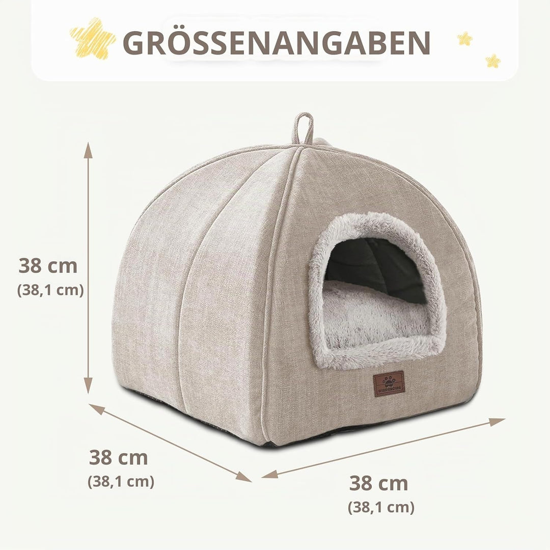 WINDRACING Katzenbett für Indoor-Katzen – Katzenhöhlenbetten, Katzenhaus Katzenzelt mit abnehmbarem,