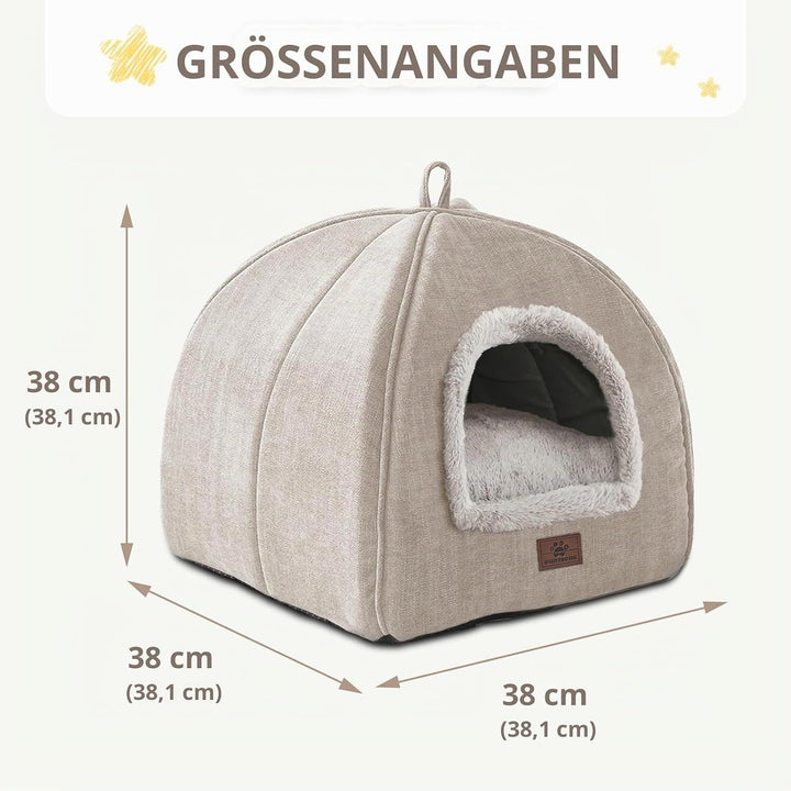 WINDRACING Katzenbett für Indoor-Katzen – Katzenhöhlenbetten, Katzenhaus Katzenzelt mit abnehmbarem,