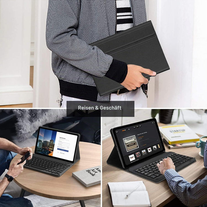 APASILU Tastatur Hülle für Lenovo Tab M11 11 Zoll TB330FU/TB330XU 2024, Slim Schutzhülle mit Magneti