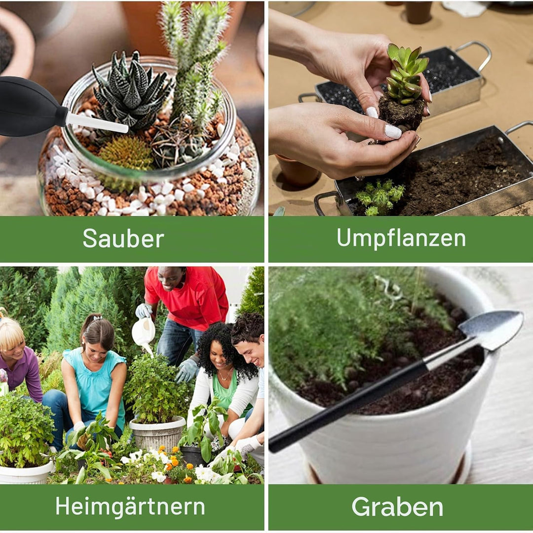 JOYBOY Gartenwerkzeug Set,Gartengeräte Set,Garten Hand Werkzeuge,Mini Gartenwerkzeug,Mini Pflanzen W