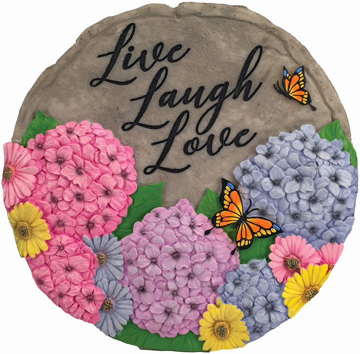 Spoontiques 13238 Live Laugh Love Trittsteine, mehrfarbig, Mehrfarbig