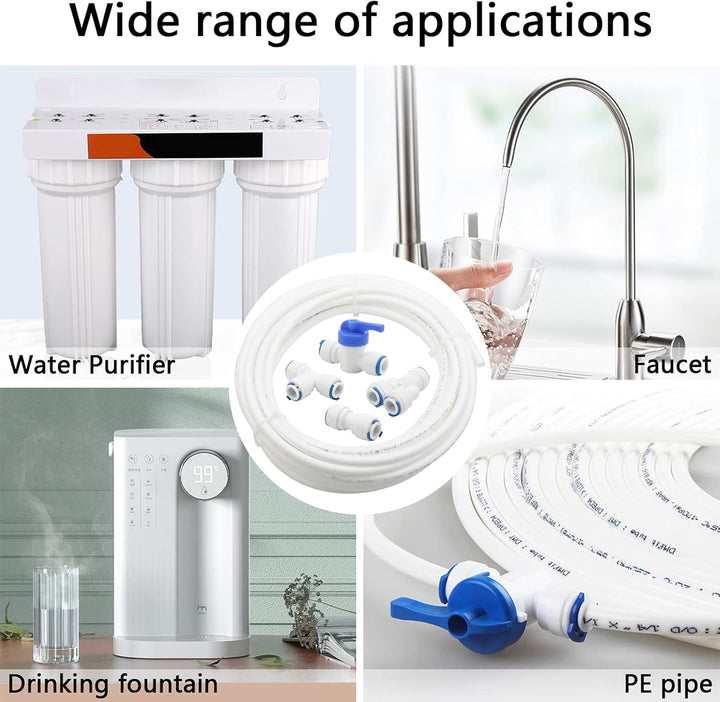 10 m Wasserversorgungsschlauch und KühlschrankAnschluss Set, Kühlschrank Wasserschlauch Anschluss Ki