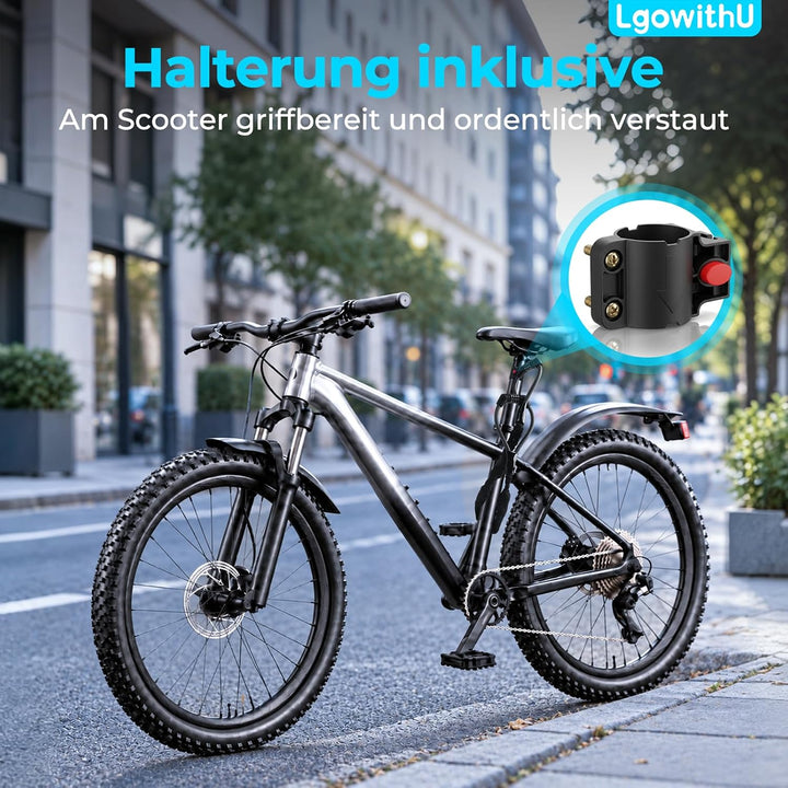 E Scooter Schloss mit Zahlencode, 100 cm Doppelschloss und Halterung