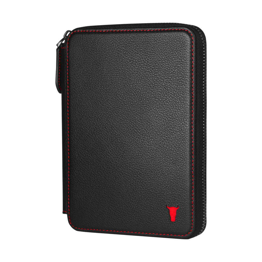 TORRO Reisebrieftasche - Reisebrieftasche aus echtem Leder mit Reisepasshalter und abnehmbarem Karte