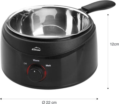 Lacor BAIN Marie Topf FÜR Schokolade 50W, Schwarz