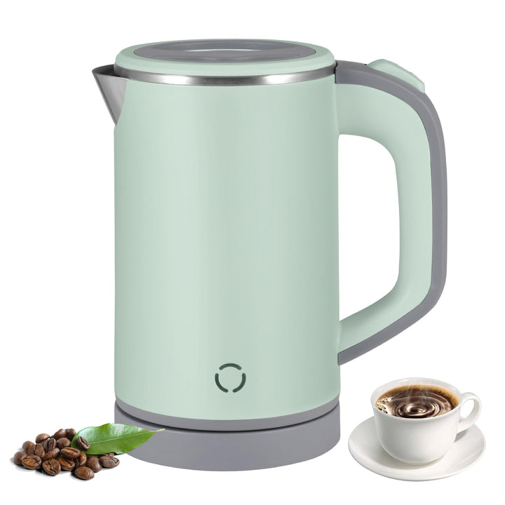 800ML Wasserkocher Klein Grün Reisewasserkocher | 600W BPA Frei Camping Kettle Wasserkocher, Leise T