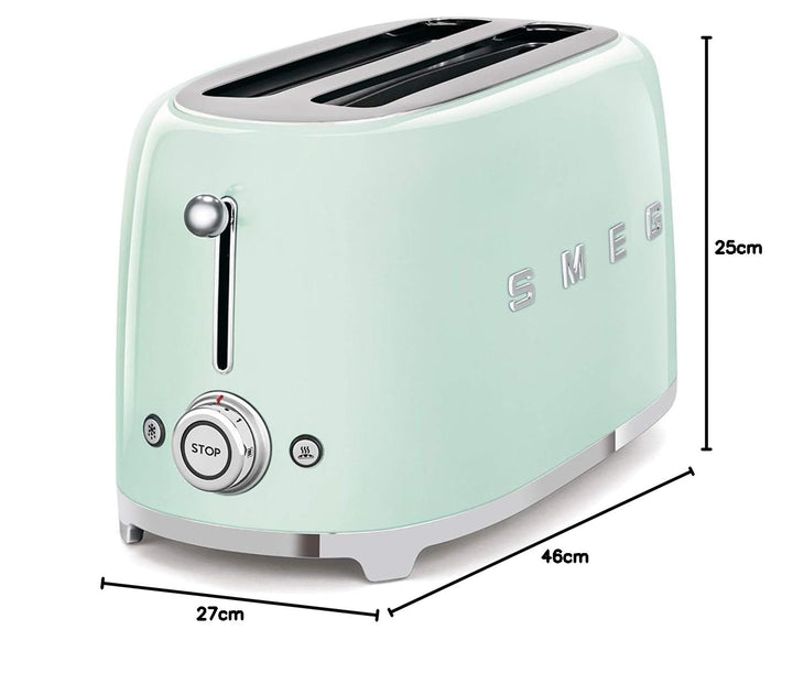 SMEG Toaster TSF02PGEU pastellgrün, 1500, Stahl, Pastellgrün