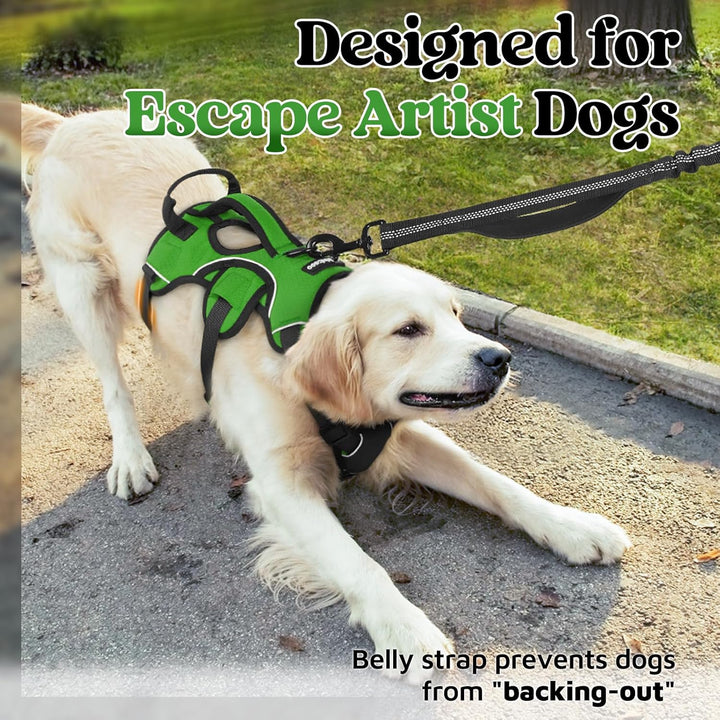 rabbitgoo Ausbruchsichere Hundegeschirr Grosse Hunde mit Griff, Anti Zug Sicherheitsgeschirr Hund At