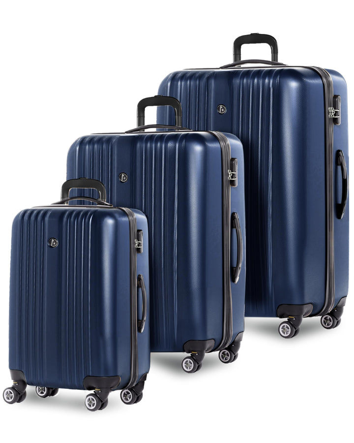 FERGÉ Kofferset 3 teilig Hartschale erweiterbar Toulouse Reisekoffer Trolley-Set (Handgepäck, L, XL)
