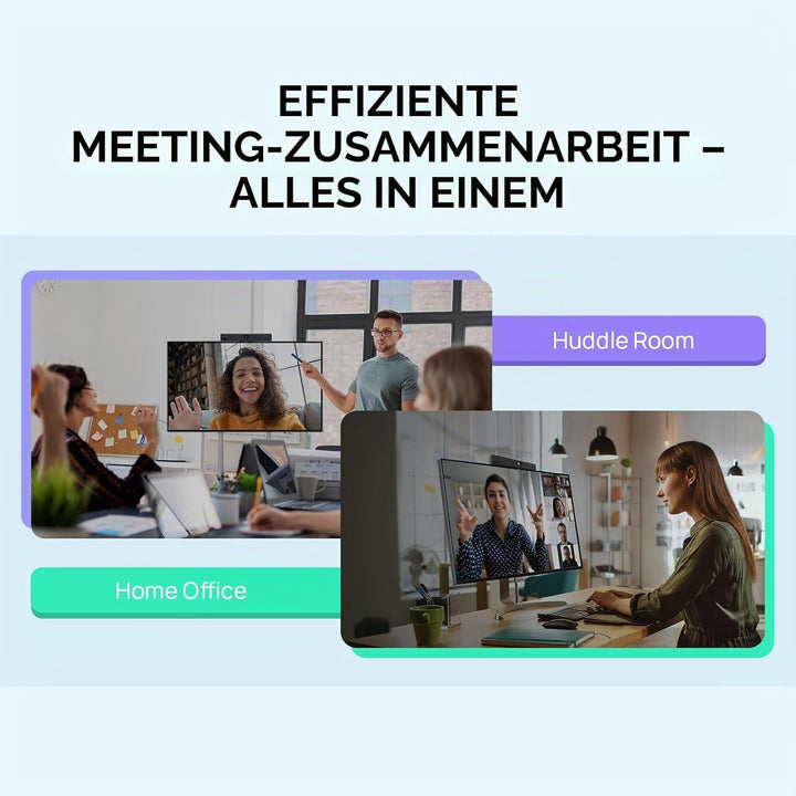 Yealink MeetingBar A10 Konferenzraum-Webcam 4K 120° Weitwinkelkamera mit Android OS, Videokonferenzs