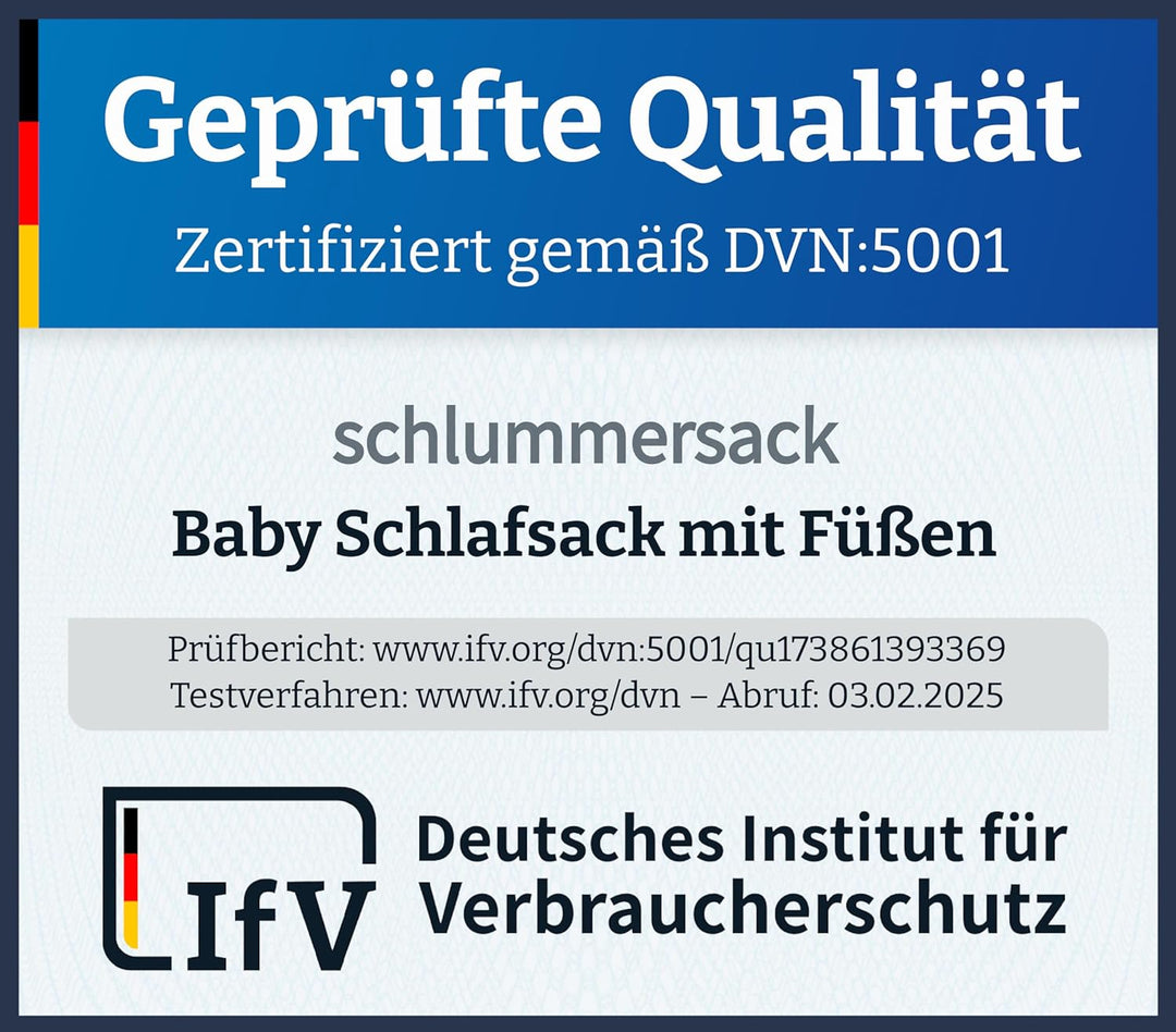 schlummersack Baby Schlafsack mit Füssen Bio Baumwolle 2.5 Tog 60 cm Waldtiere | Schlafsack mit Bein