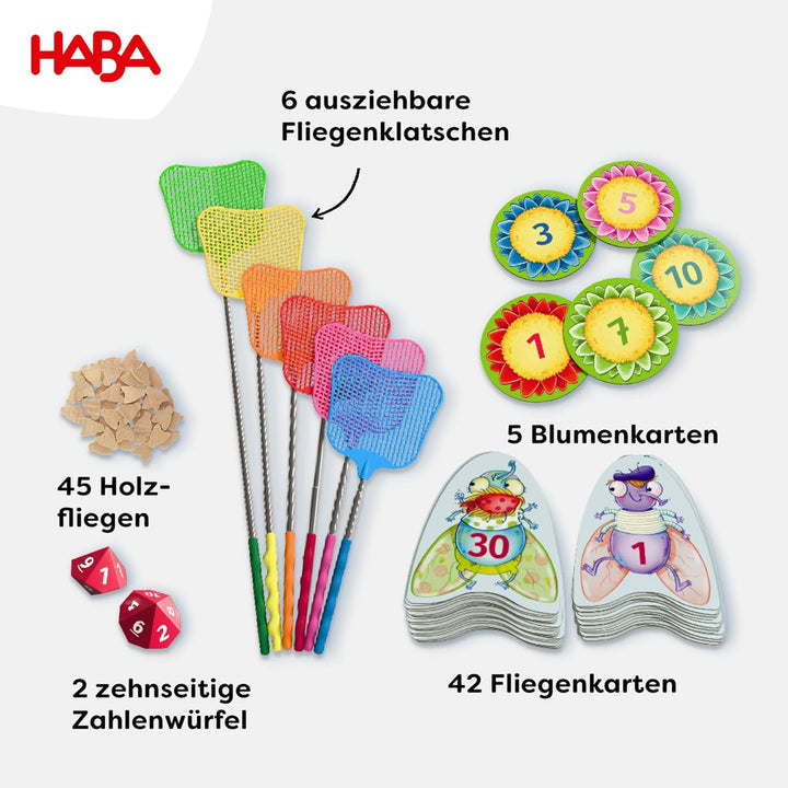 HABA 3X4=Klatsch – Spannendes Lernspiel für 2-6 Spieler ab 8 Jahren, Fördert das kleine Einmaleins u