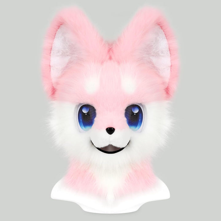 Tier Vollkopf Hund Maske Fursuit Therian Plüsch Realistische Masken für Party Halloween Cosplay Kost