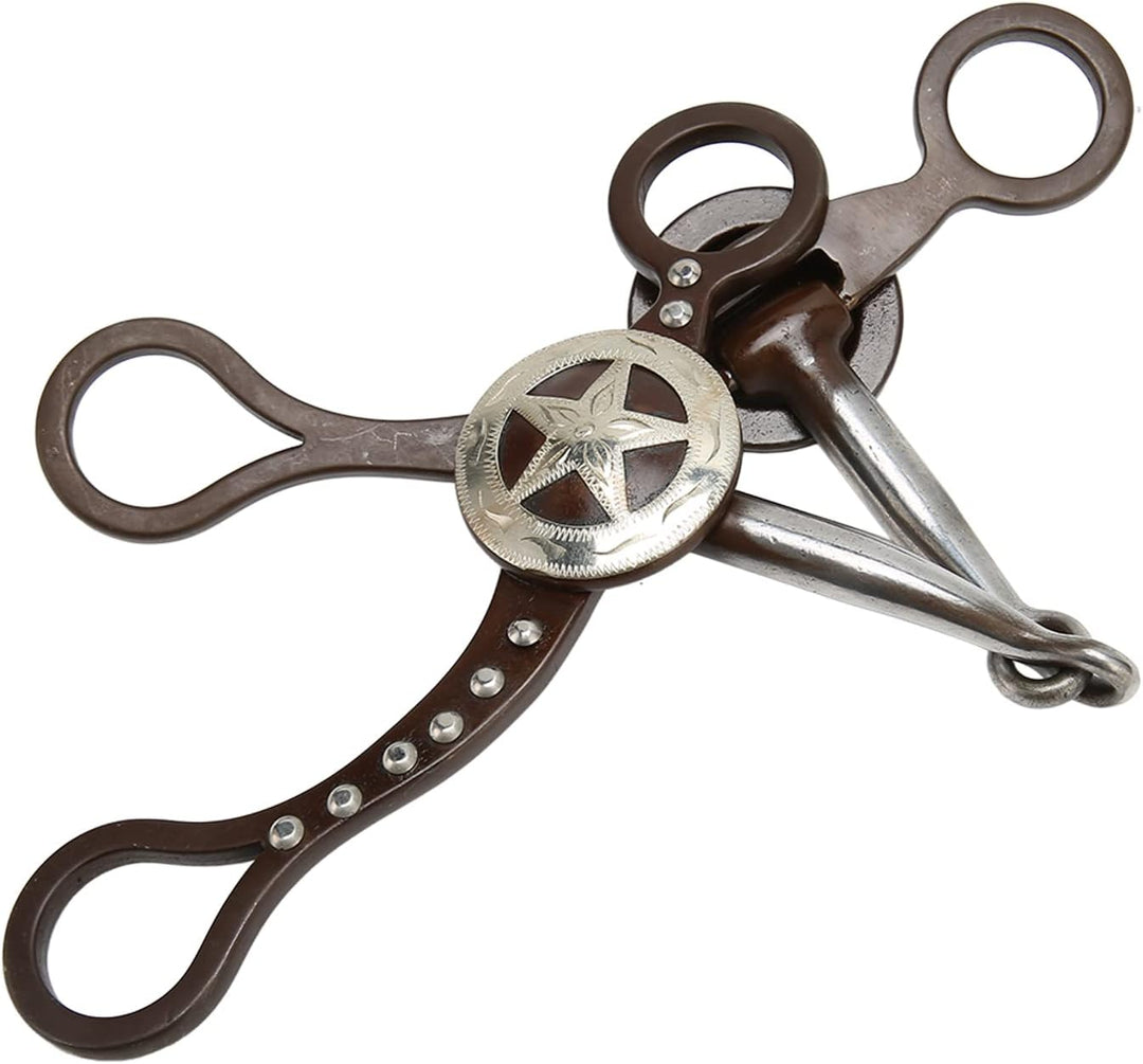 HEEPDD Pferdegebiss, Schönes Antikes Pferdegebiss aus Edelstahl für Pferderennen