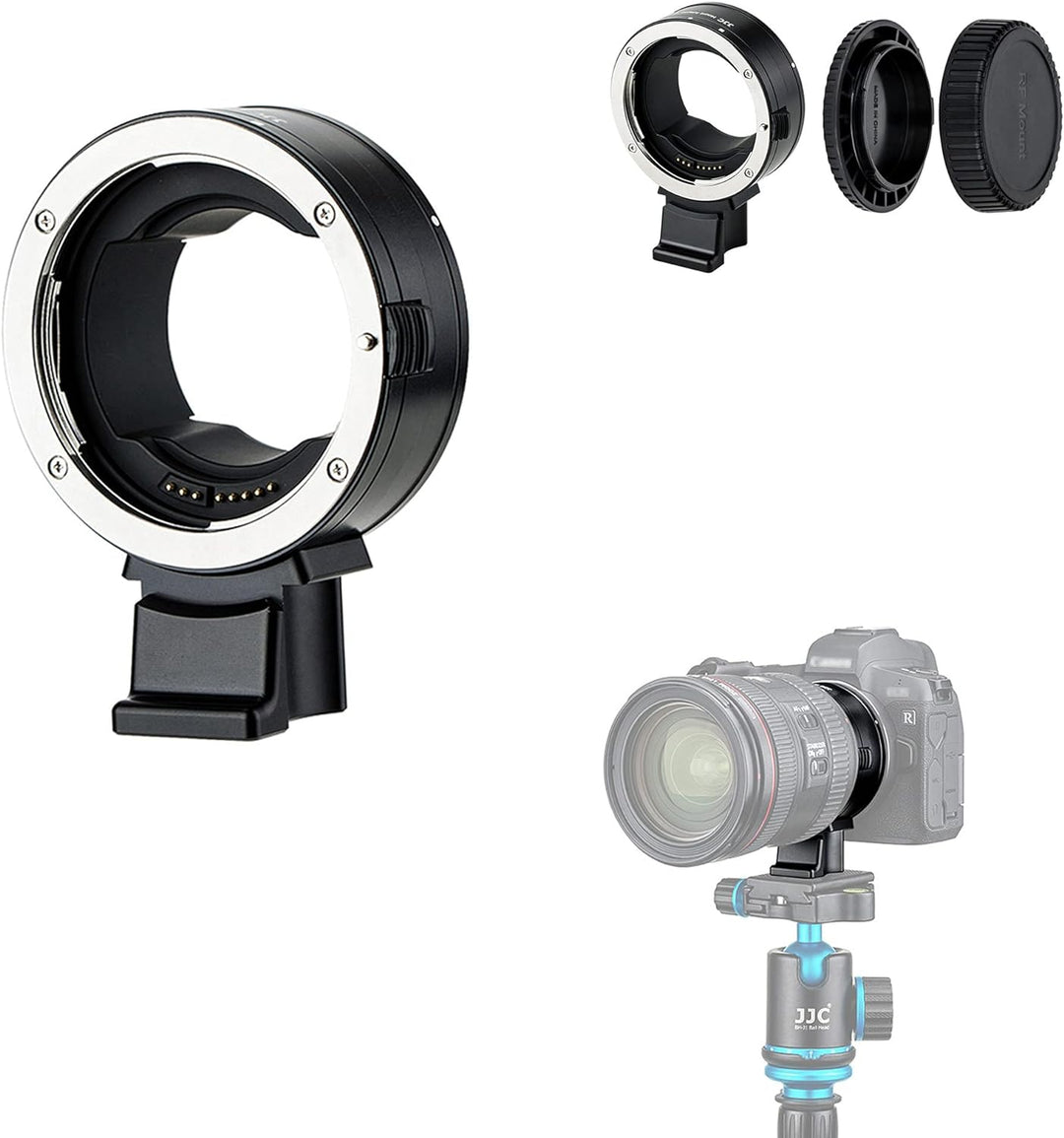 JJC EF-RF Objektivadapter Autofokusmontage für Canon EF EF/S Objektive für EOS R Ra RP R3 R5 R5c R6