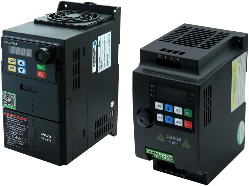 2.2KW Luftgekühlte Spindelmotor Set mit Frequenzumrichter, 80mm Halterung & ER20 Collet Set, 24000RP