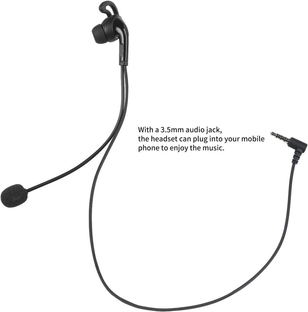 Lechnical Schiedsrichter-Headset, In-Ear-Kopfhörer mit Mikrofon-Ersatz für V6 Pro/V6C/V4 Plus/V4C Pl