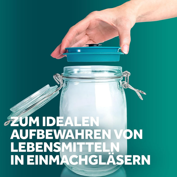Airtender Vakuumdeckel-Set inkl. Pumpe für Einmachgläser – Frische Lebensmittel bis zu 5x länger gen