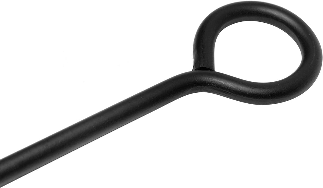 raik R1004 Raik Holzregal & Kaminbesteck Wilhelm, 4-teilig, schwarz, 74