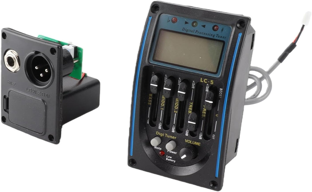 Tonabnehmer Akustikgitarre,Tonabnehmer Gitarre,Akustik Gitarre Tonabnehmer 5-Band Eq Equalizer Gitar