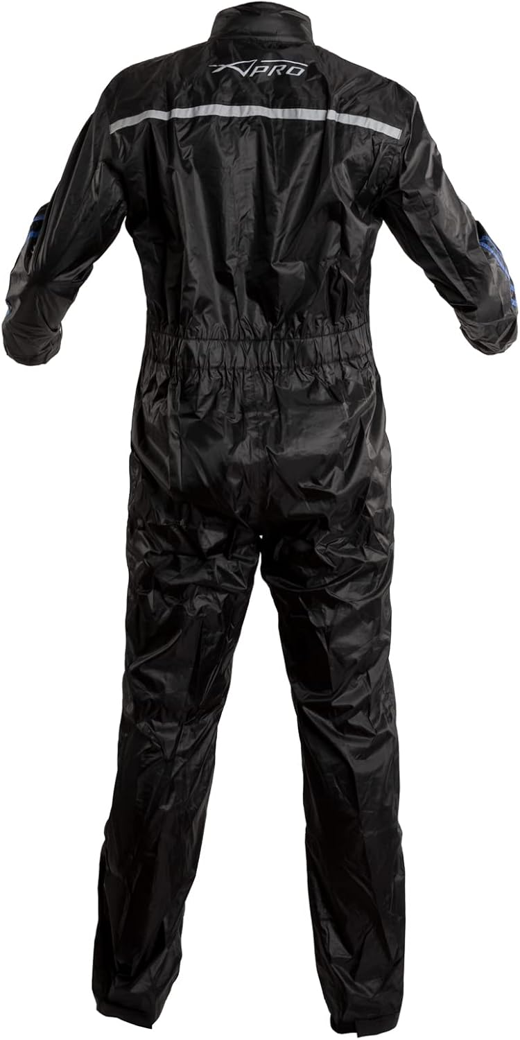 A-Pro Regenkombi Regenjacke Motorrad Regenhose Wasserdicht Regenanzug Blau XL XL Blau, XL Blau