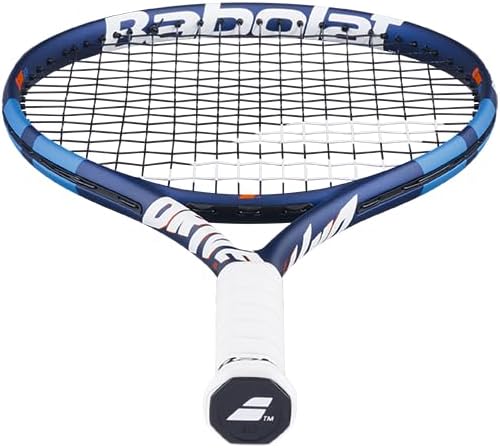 Babolat, Tennisschläger Modell Drive Junior, Einheitsgrösse, Weiss/Blau, Leicht, Griff für kleine Hä