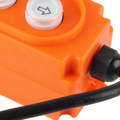 Drucktastenschalter 220-380V 30 uF Kran Hubschalter Wasserdicht Staubdicht Auf-Ab-Hebezeug Notaussch