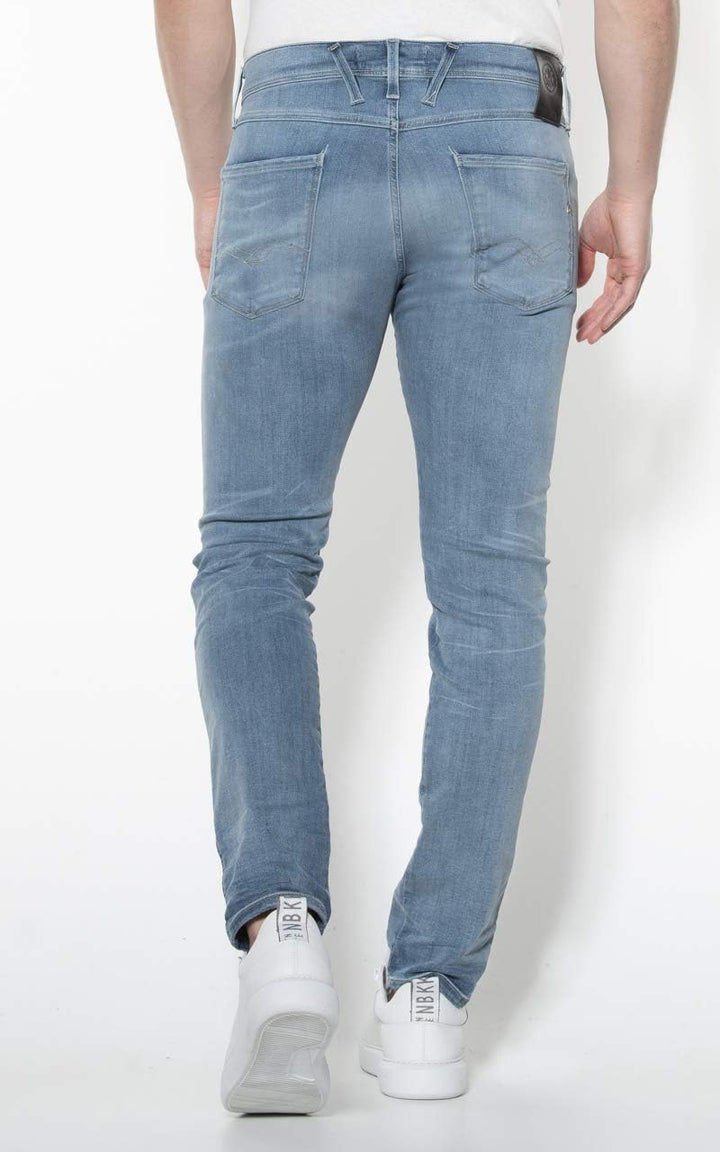 Replay Herren Jeans Hyperflex Bio mit Stretch 38W / 36L Medium Blue 009, 38W / 36L Medium Blue 009