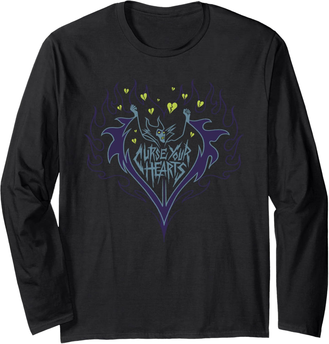 Disney Villains Maleficent Curse Your Hearts Langarmshirt