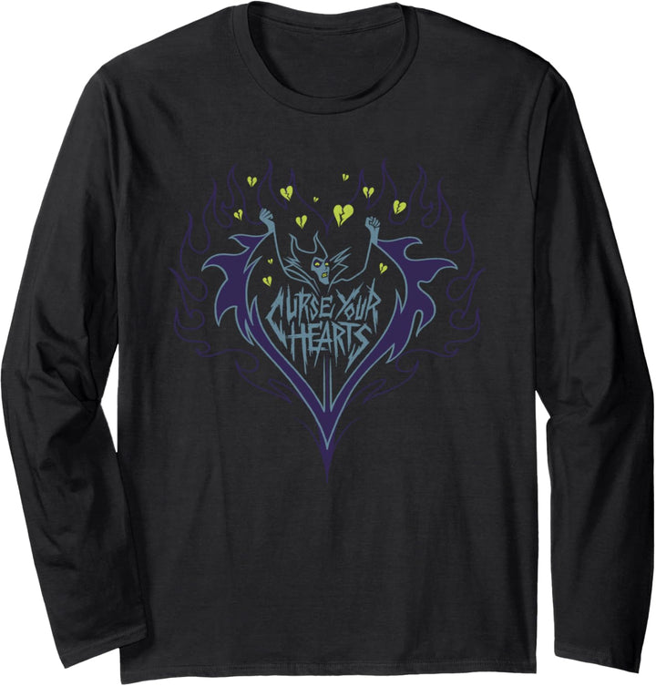 Disney Villains Maleficent Curse Your Hearts Langarmshirt
