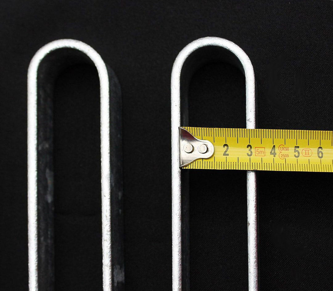 DanDiBo 4 Stück Bodenanker verzinkt M Erdanker für Rosenbogen 22 cm Heringe Erdspiess Bodenspiess Be