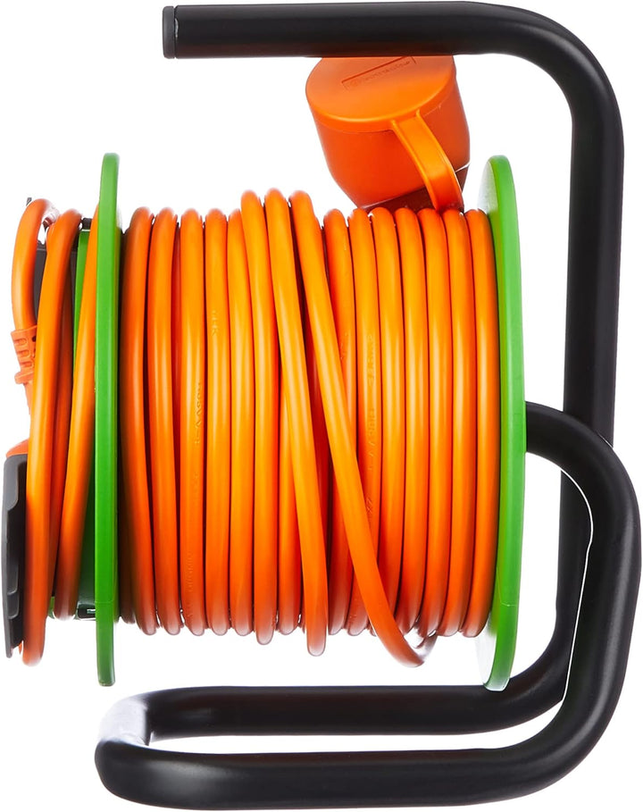 Electraline Kabeltrommel für Gärten , Grün, grün, 208617, 15 M 15 M Single, 15 M Single