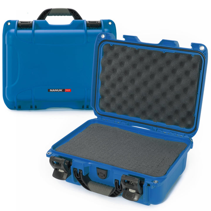 Nanuk 915 Wasserdichter Hartschalenkoffer Mit Plüschschaumeinlage - Blau