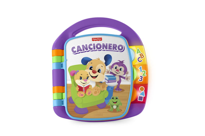 Fisher-Price Lernspass Liederbuch Baby | Baby Musik Buch ab 6 Monate | Baby Musikspielzeug | Elektro