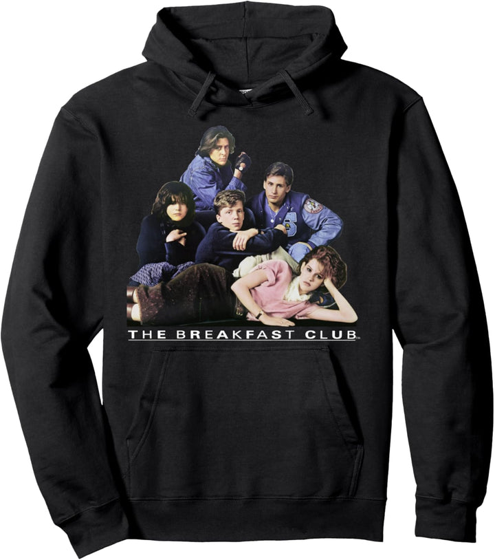 Breakfast Club Group Portrait Movie Logo Pullover Hoodie