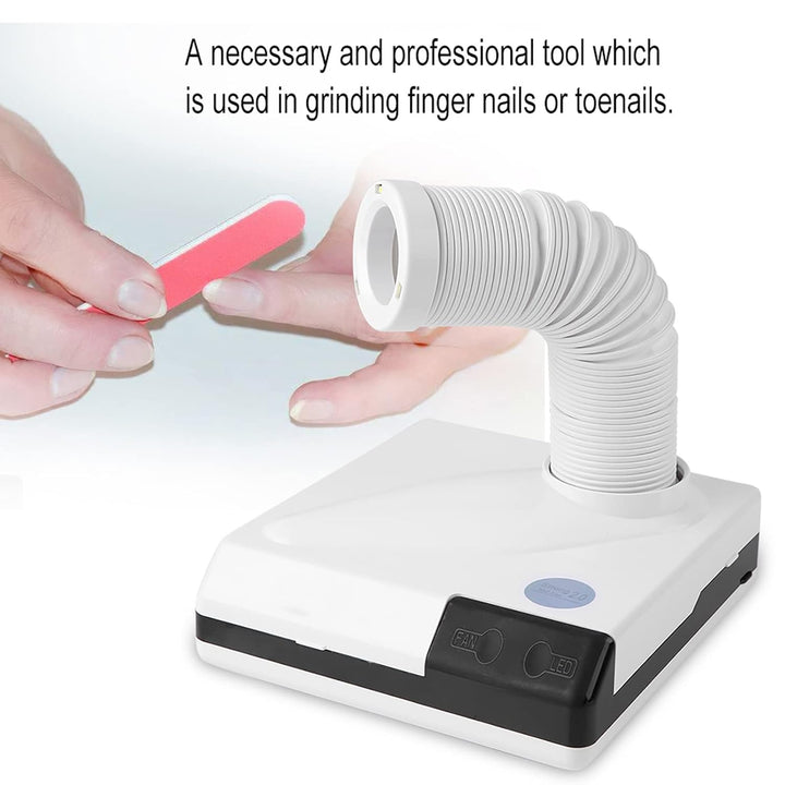 Nagel Staubsauger, 60W 2 IN 1 Salon Saug Staubsammler Maschine Mit LED Licht Starker Power Nail Art