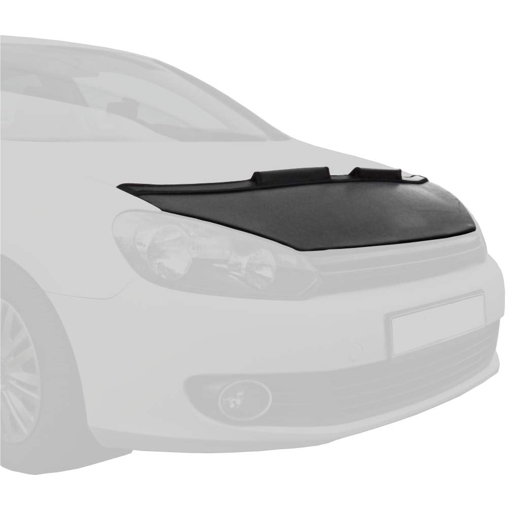 Akhan SS542 - Steinschlagschutz Hauben Bra, Frontmaske schwarz geeignet für Seat Leon 1P (05-09)