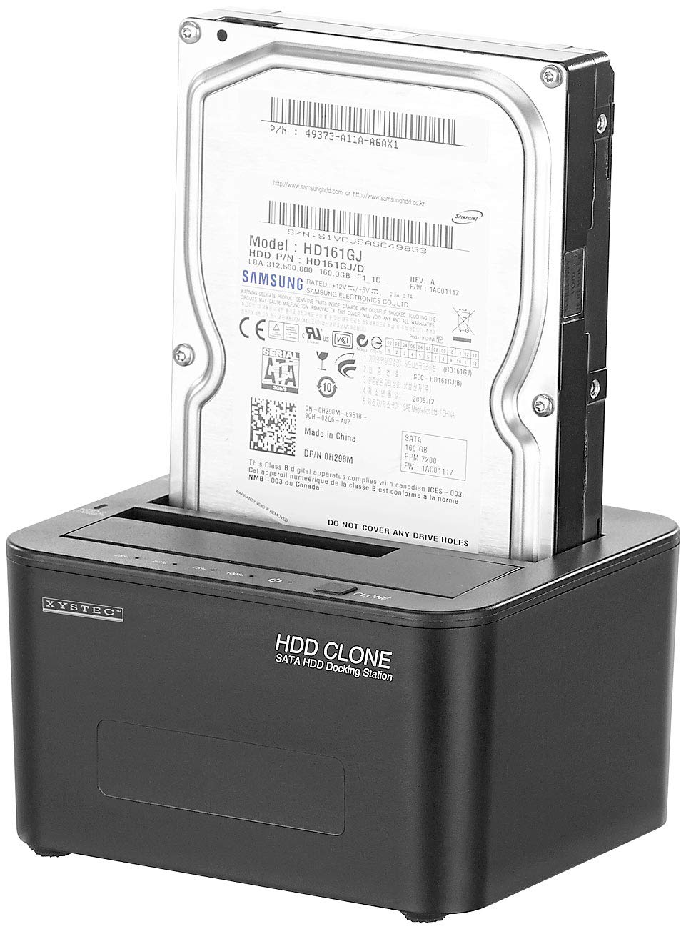 Xystec Festplattenkopierer: USB-3.0-Dockingstation für SATA-Festplatten & -SSDs, mit Klon-Funktion (