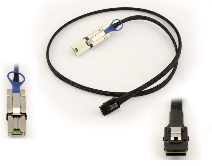 KALEA-INFORMATIQUE MiniSAS SAS-Kabel SFF-8088 zu SFF-8087. Länge 1M, SFF8088 26-polig Mini-SAS exter