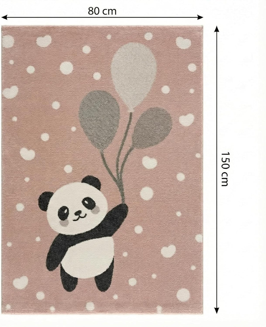 Jimri Teppich Kinderzimmer - Teppiche für Kinderzimmer, Kinderteppich, Kinderteppich Mädchen, Bär, P