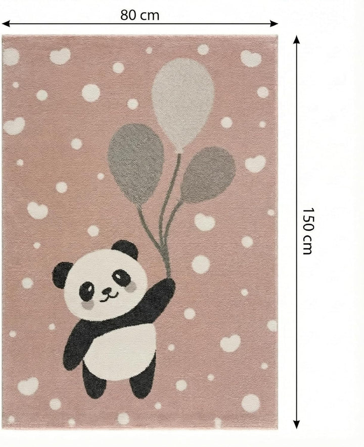 Jimri Teppich Kinderzimmer - Teppiche für Kinderzimmer, Kinderteppich, Kinderteppich Mädchen, Bär, P