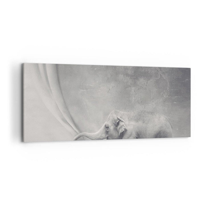 Wandbilder Dekoration Wohnzimmer Elefant Vorhang Abstraktion Phantasie Bilder auf Leinwand 120x50cm